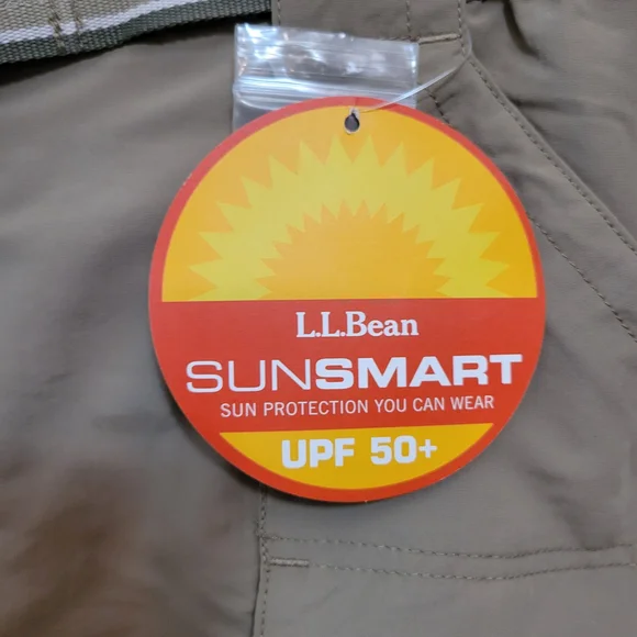 L.L. Bean Men's Sunsmart Tan Cargo Pants - Picture 2 of 6